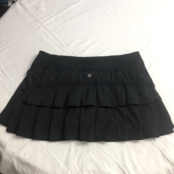 Lululemon Run Pace Setter Skirt Black - Picture 3 of 17